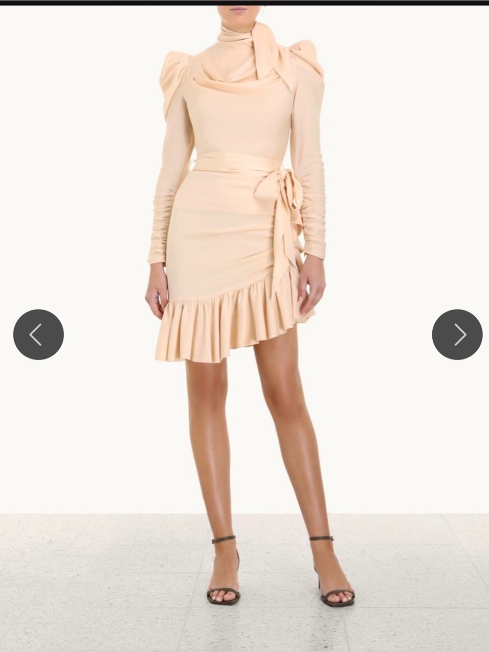 Zimmermann silk Beige Wrap Mini Skirt - Women